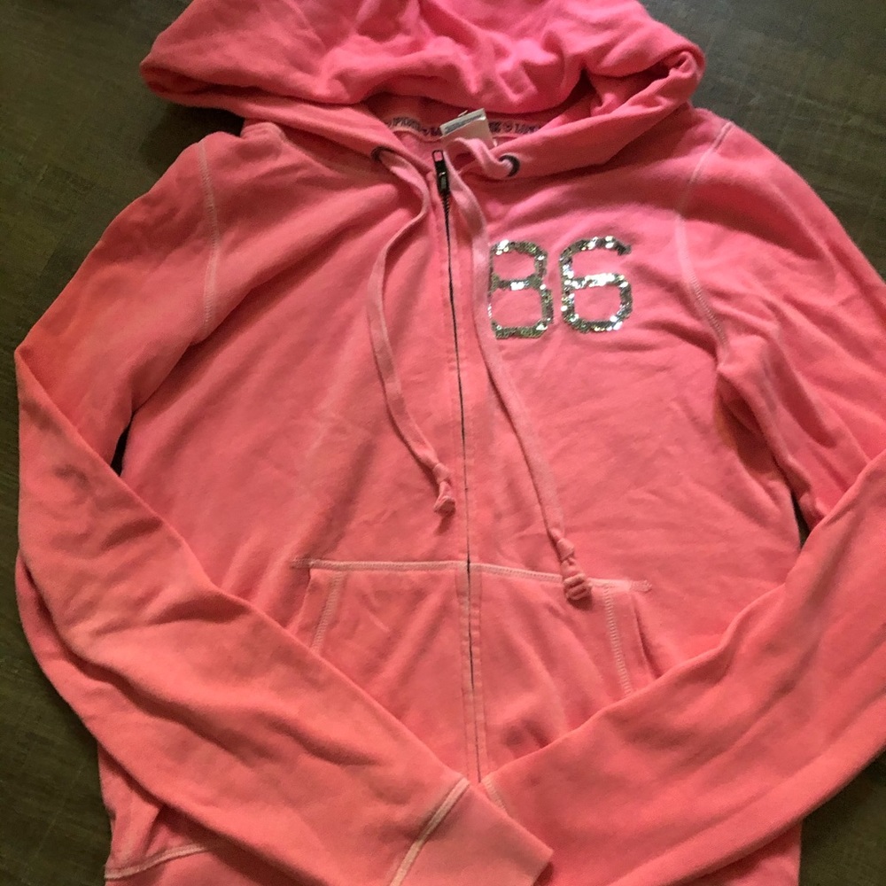 Pink bling zip up NEW ADD